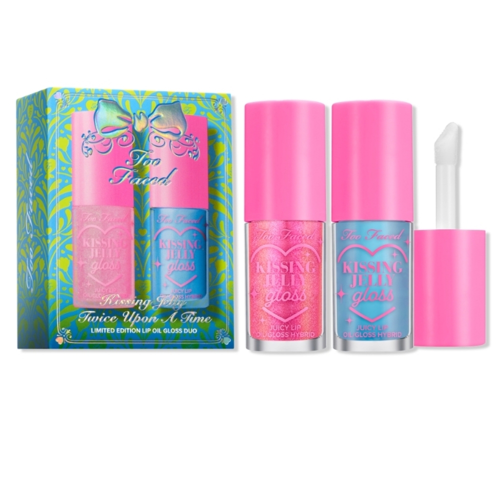 Too Faced Kissing Jelly Twice Upon A Time Lip Oil Gloss Set ✨ 🆕